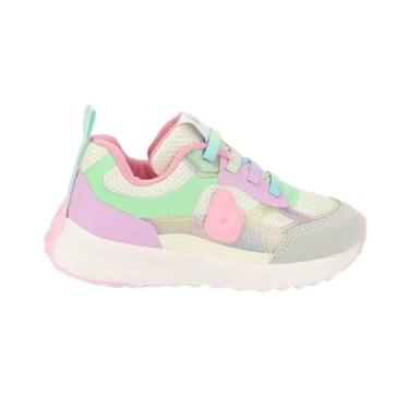 Imagem de Tênis Infantil Bibi Jogging Kids Rosa com Verde 33