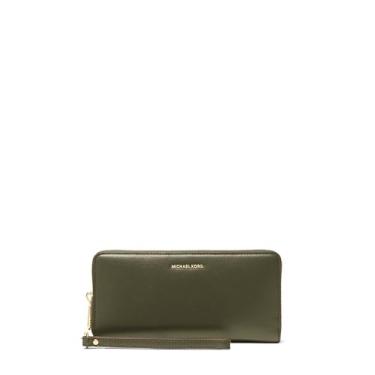 Imagem de Michael Kors Jet Set Travel Continental, ferragens douradas/couro Sahara/Ivy