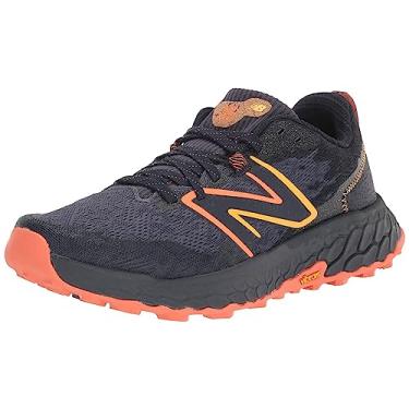 Imagem de New Balance Fresh Foam X Hierro V7 masculino, Thunder/laranja vibrante/damasco vibrante, 40