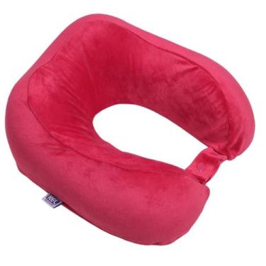 Imagem de Travesseiro de Viagem Nasa | Marca - Kel | Anatômica, Cor Pink – Apoio Cervical Ergonômico para Viagens