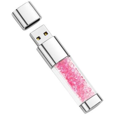 Imagem de Unidade flash USB BorlterClamp Cute Pink Crystal 32GB - BORLTER CLAMP