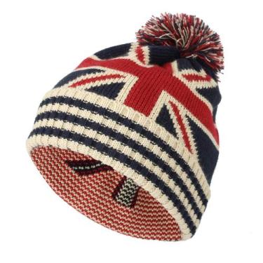 Imagem de Gorro WITHMOONS Union Jack British Winter White