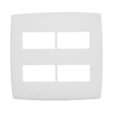 Imagem de Placa Pialplus Branca 4X4 2 Postos - Legrand