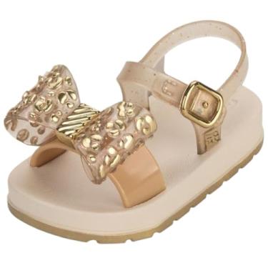 Imagem de Sandália Infantil Menina Tira Laço Safari Moderna Zaxynina