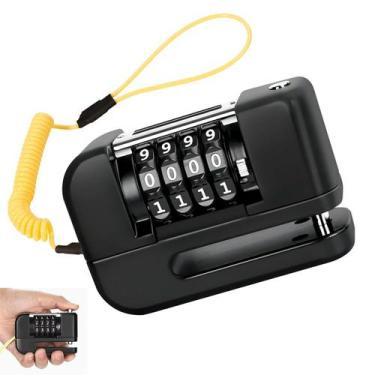 Imagem de Trava de Disco Freio com Senha Antifurto Moto Motocicleta Bike Bicicle