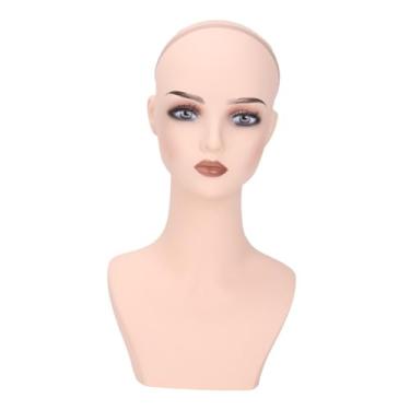Imagem de Zialofi Suporte de exposição de cabeça de manequim feminino para perucas Suporte de cabeça de manequim portátil multifuncional para perucas para barbearia Uso, Style I