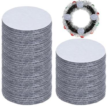 Imagem de 48 peças de protetor de porta de guirlanda, adesivo de feltro, antiderrapante, guirlanda, suporte de guirlanda, proteção contra arranhões para portas, artesanato, férias, arranhões, amassados