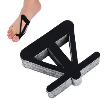 Imagem de 40pçs Fita Kinesiologia para Dedo Pé, Precortada Tiras Suporte Dedoão Respirável & Impermeável Fita Esportiva Adesivo Elástico Atlético para Pés Suporte Muscular (Preto)