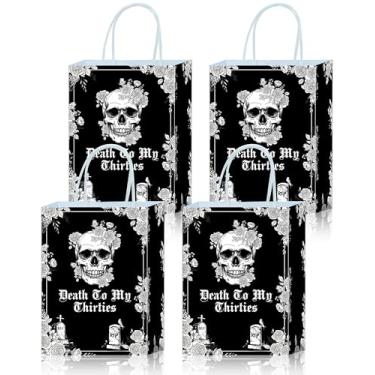 Imagem de YanZonic 16 peças de sacos de presente Death to My 30s - Sacos de lembrancinha de festa para decorações Shorty Hit 40, decorações de aniversário de 40 anos, RIP to My 30s Celebrations