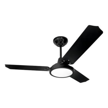 Imagem de Ventilador De Teto Loren Sid Lumi Led M3 3 Pás MDF Preto, 220V