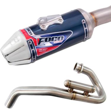 Imagem de Escapamento Curva + Ponteira Foco Racing F1 CRF 300F