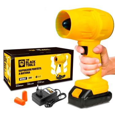 Imagem de Soprador de Folhas Elétrico 2000W The Black Tools TSO-21A – Bateria 21V, Portátil e Ergonômico para Limpeza Externa