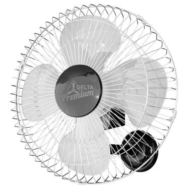 Imagem de Ventilador De Parede 50cm Preto/Cromo 60 Fios Premium