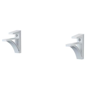 Imagem de Par De Suporte Para Prateleira Belle Branco - Belle-br - Multivisão