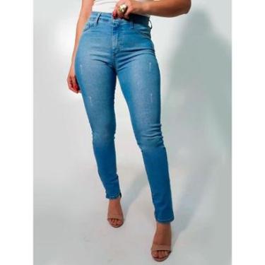 Imagem de Calça Skinny Alta Jeans Puídos Stretch Anticorpus Jeanswear-Feminino