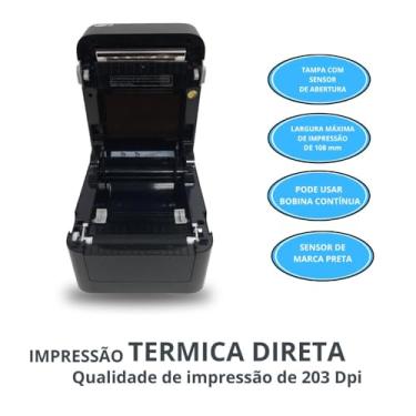 Imagem de Impressora Direta Etiqueta 10x15 Para Ecommerce