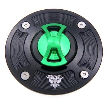 Imagem de Riderjacky Tampa do tanque de combustível de motocicleta sem chave para Suzuki HAYABUSA GSXR 1300 1999-2007, SV650/SV650S 1992-2002, GSXR600 1997-2003, GSXR750 1996-2003, GSF1200 Bandit 12 00 200 01-2004