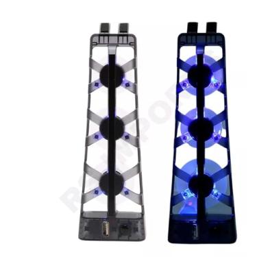 Imagem de Ventoinha Cooler para PS5 com 3 Ventiladores, 5500 RPM, Porta USB, Compatível com PlayStation 5 Digital Edition