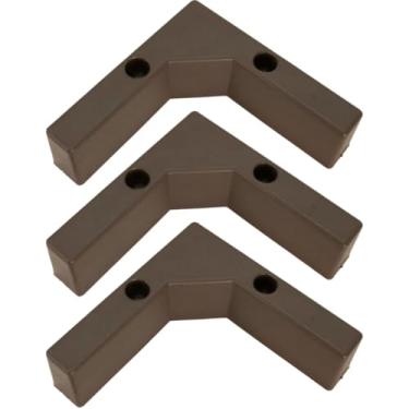 Imagem de Cantoneira Tabaco Em L 90° Graus Para Sofá Poltrona Cabeceiras e Móveis Planejados Plástico Resistente (3 Cantoneiras)