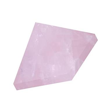 Imagem de Cryfokt Pirâmide de Cristal, Decoração de Pirâmide de Estátua Rosa, para Boa Sorte na Vida