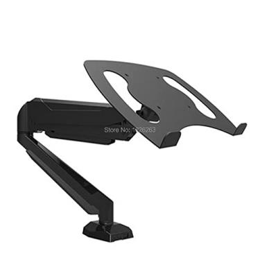 Imagem de Suporte de braço para notebook de 43 cm com movimento total para desktop Gas Spring com porta de áudio e porta USB para monitor de lapdesk