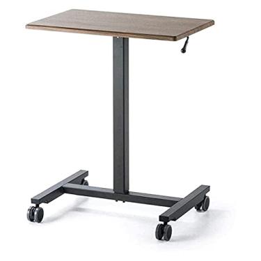 Imagem de Mesa de cabeceira lateral exclusiva em forma de C, mesas ajustáveis, portátil, portátil, laptop, mesa de estudo, carrinho de cabeceira, suporte de bandeja ajustável para escritório em casa, 4 cores