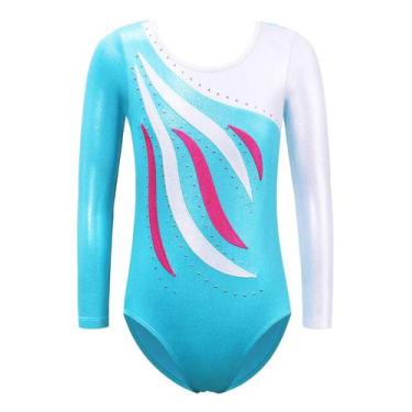 Imagem de Collants de ginástica BAOHULU Shiny Diamond Metallic Girls 8A