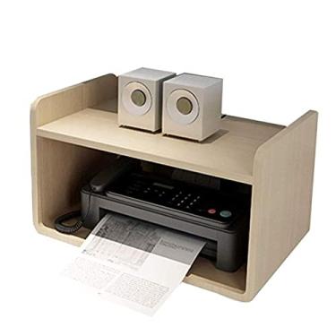 Imagem de URGDWEKJY Suporte de impressora interno para armazenamento de mercearia, prateleira de impressora, prateleira de mesa, armário de arquivos, adequado para casa, escritório, sala de estudo, suporte de