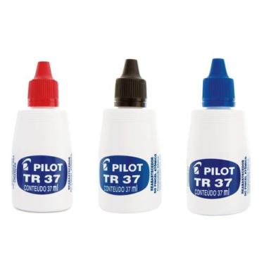 Imagem de Kit 3 Refil Tinta Recarga de Pincel Atômico 37ml AZ PT VM Reabastecedo