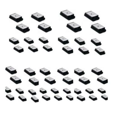 Imagem de Kit 50 Unidades Suporte Tampa Pilha Controle Xbox 360 Preta - Up brasi