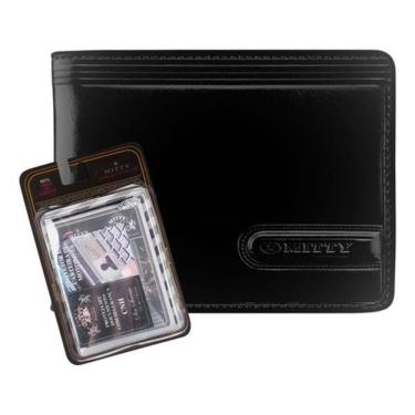 Imagem de Kit Carteira Masculina De Couro Mitty - M1R + Refil Plm1