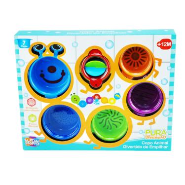 Imagem de Copo Animal Divertido de Empilhar - Pura Diversão