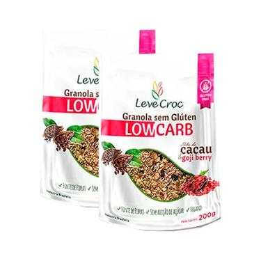 Imagem de Kit 2X: Granola Nibs/Goji Berry Low Carb Leve Crock 200g