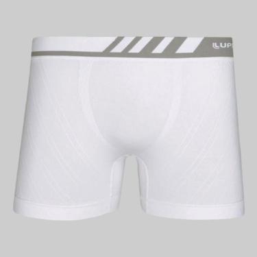 Imagem de Cueca Lupo Boxer Microfibra Sem Costura 00671, Branco, GG