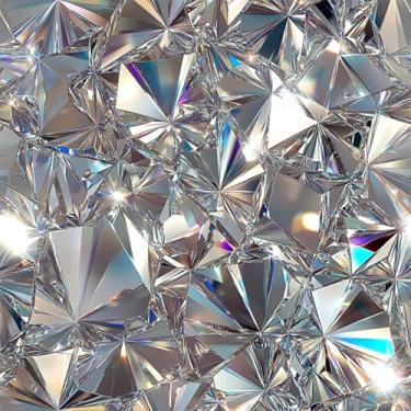 Imagem de HOMETITUTE 20 peças de adesivos de azulejo com aparência de cristal de diamante descasque e cole azulejos decorativos à prova d'água adesivos removíveis para cozinha, banheiro, lareira, revestimento