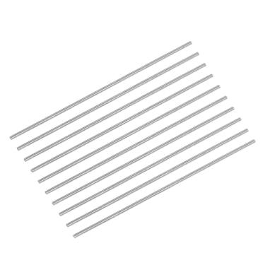 Imagem de Haste de aço redonda, 1,1 mm HSS 63-65 HRC Ferramenta de estoque de barra de torno 60 mm de comprimento para broca de engrenagem de eixo, tornos, máquina de perfuração de torneamento em miniatura