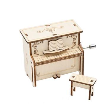 Imagem de Kit de experimentos científicos Caixa de música para piano de madeira 