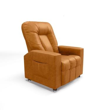 Imagem de Poltrona Do Papai Reclinável Para Cinema Sora Pu Fh1 - D'rossi Cor Whisky