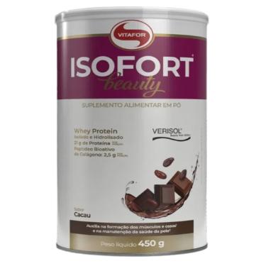 Imagem de Isofort Beauty Whey Protein Cacau Vitafor 450g