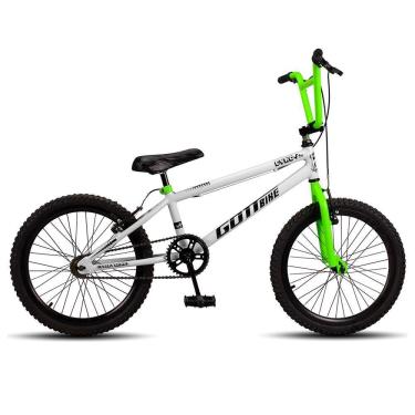 Imagem de Bicicleta Infantil Aro 20 Bmx Freio V-brake Branco E Verde Gottbike