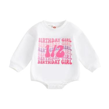 Imagem de Moletom Outfit Lamuusaa Baby Girl Boy 1/2 Birthday