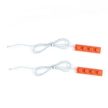 Imagem de LED Light Brick Kyglaring 50 cm para Lego Orange (pacote com 2)