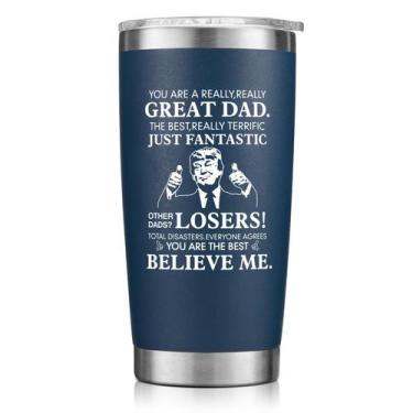 Imagem de Copo de café NOWWISH, presente de Natal para papai, 600 ml, azul marin