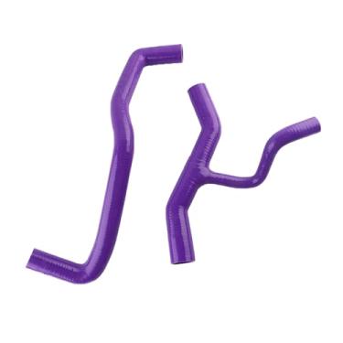 Imagem de XAJINGSU Kit de mangueira de água de refrigeração de radiador de silicone (3 camadas de 4,5 mm de espessura, 2 peças) para Ford Mustang GT 4.6L V8 96-04 Resistência a altas temperaturas -60°C a 260°C