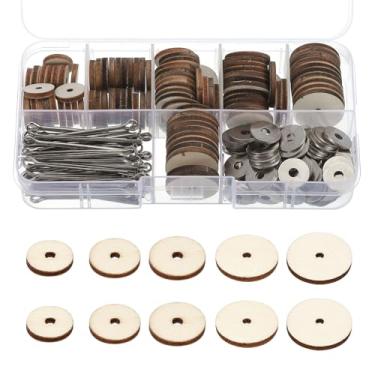 Imagem de PATIKIL Juntas de boneca de 12 mm-20 mm, 5 tamanhos, 50 conjuntos de conectores de contrapino removíveis e bandeja de fibra para membros de urso, acessórios de artesanato faça você mesmo