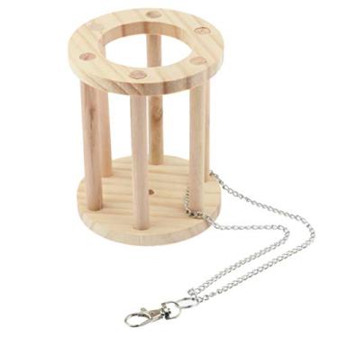 Imagem de Baoblaze Hay Feeder Rack Rabbit Madeira Natural Hay Manger