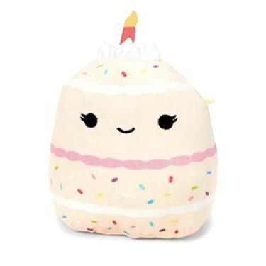Imagem de Squishmallows Oficial Kellytoy Food Plush Toys Soft Plush Animal (5 Inch, Dorina Birthday Cake Slice)