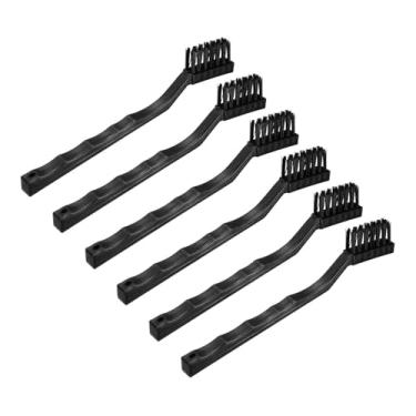 Imagem de HARFINGTON 6 escovas antiestáticas, 16 x 35 mm, cabo de polipropileno, nylon, antiestática, escovas ESD para teclado de computador eletrônico, preto