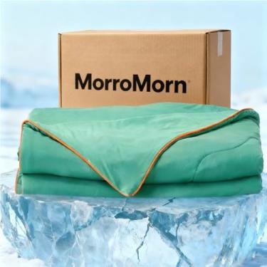 Imagem de MorroMorn IceyRest Edredom King Size - Edredom de verão cobertores frios para dormir quente suores noturnos - Roupa de cama para todas as estações para manter fresco, leve, respirável, sedoso, suave