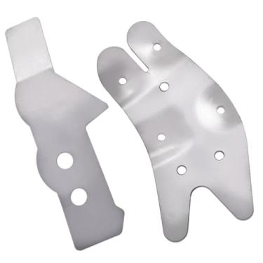 Imagem de PIT66 Kit de suporte de quadro de caixa de direção, compatível com captador Chevy GMC C/K 73-91 2 peças prata